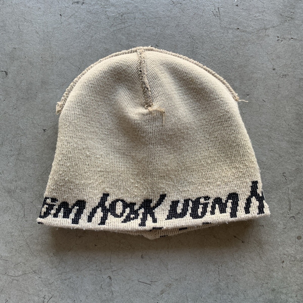 Vintage 2000s 2001 Supreme Fat Tip Graffiti Script Beanie Made in