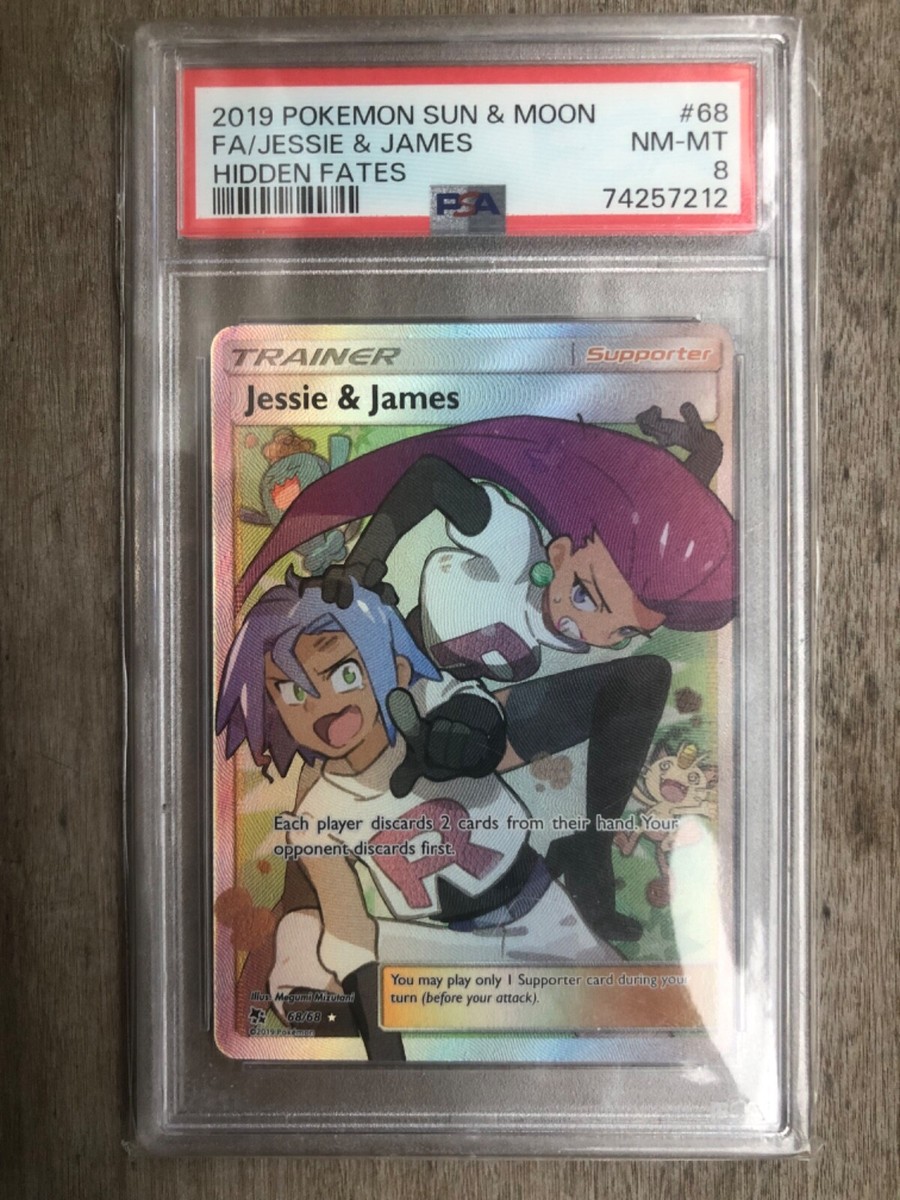 Jessie & James (Full Art) 68/68 Hidden Fates Holo PSA 8 | eBay