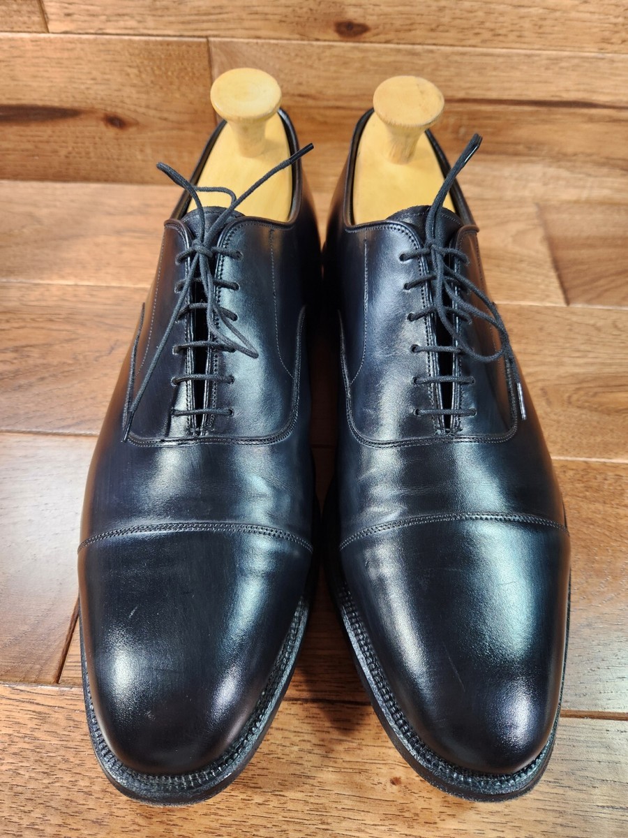 Johnston Murphy Crown Aristocraft Black Leather Georgetown II