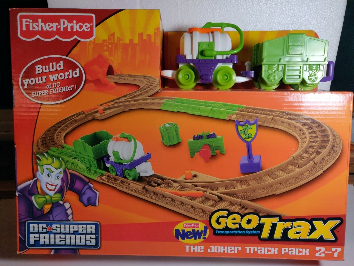 Fisher Price GeoTrax DC Super Friends THE JOKER TRACK PACK