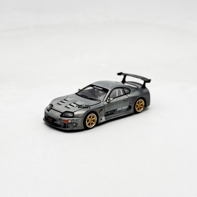 Pop Race 1:64 Top Secret GT300 Supra Raw Metal HK ToyCar Salon