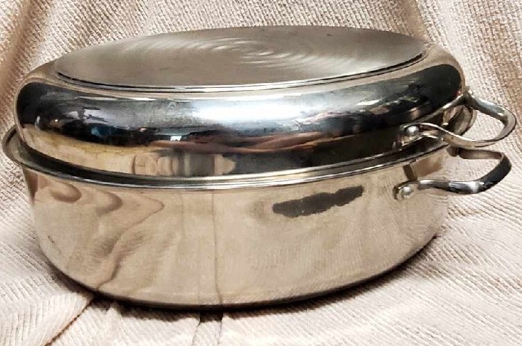 Wolfgang Puck Cafe Collection 18/10 Stainless Steel 12 Qt Roaster