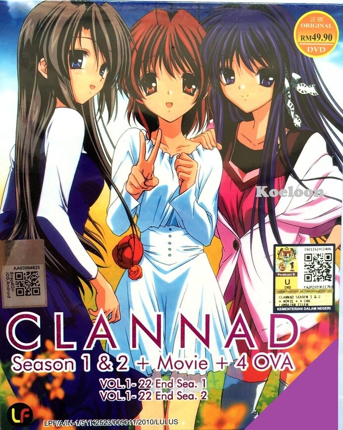 DVD Anime CLANNAD Complete Boxset Season 1&2 + Movie + 4 OVA