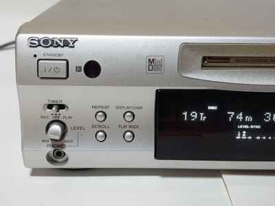 SONY MDS-S39 Mini Disc Player Silver Good | eBay