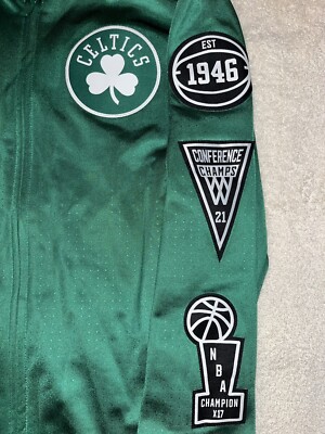 Boston Celtics Adidas Vintage Warmup Jacket M | eBay