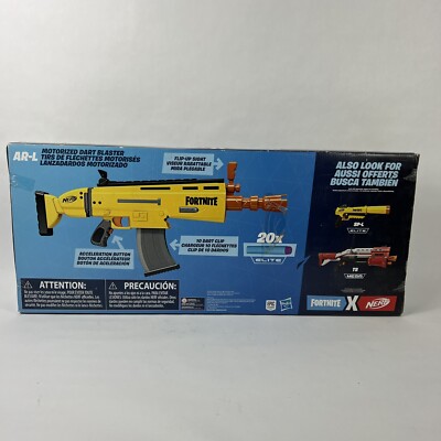 Fortnite X NERF AR-L Elite 20 Dart Blaster E6158 New Sealed
