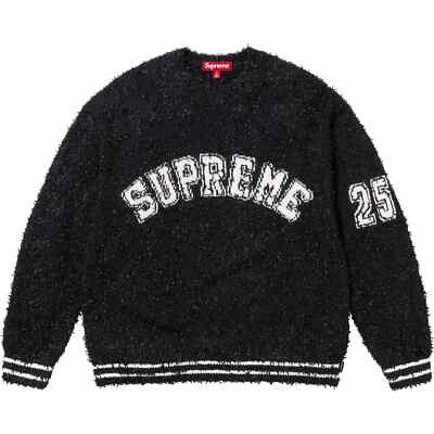 Supreme Textured Arc Sweater Black Cream Navy Pink 4colors SS25 | eBay