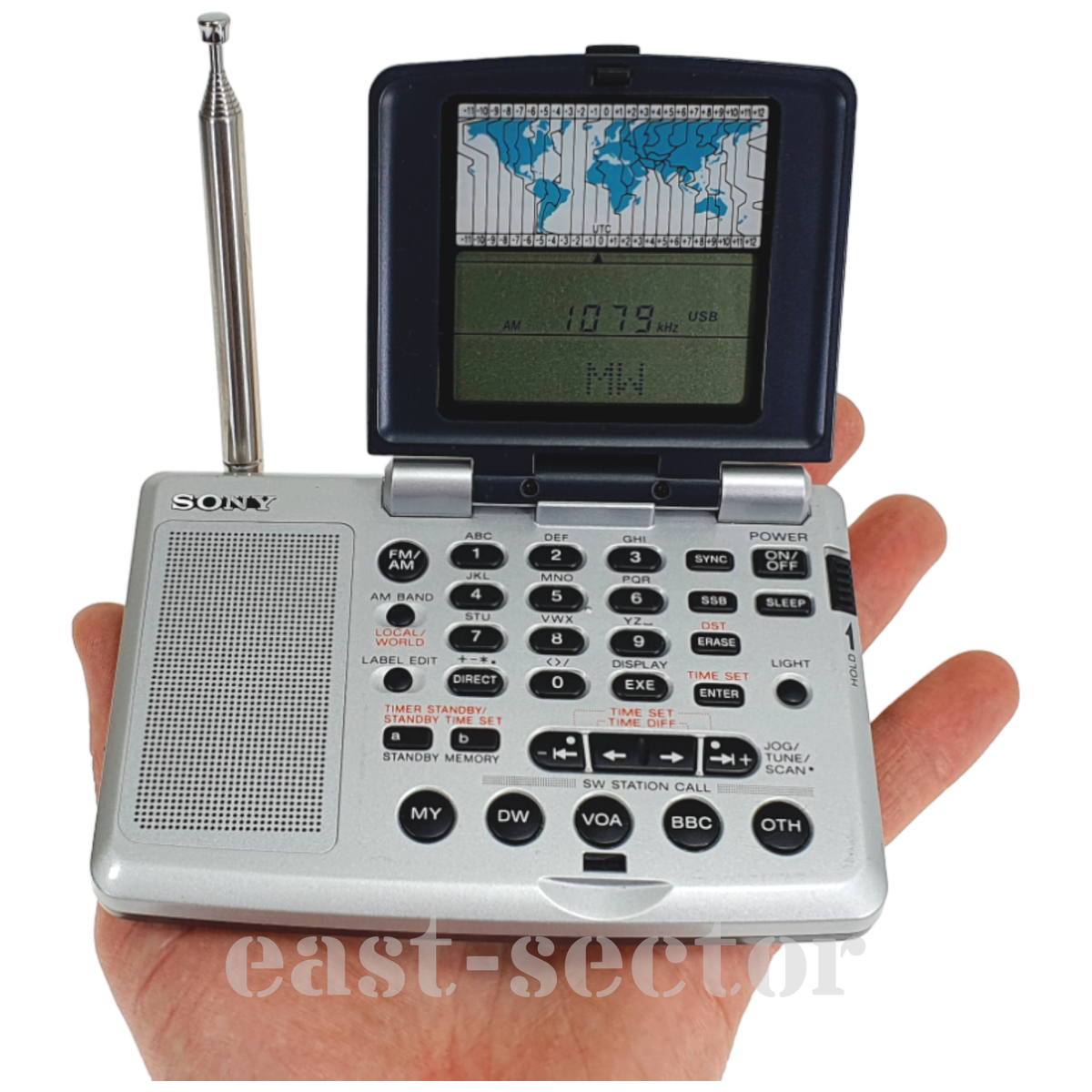 Sony Portable Shortwave ICF-SW07 Radio & Antenna AN-LP2 AM/FM/SW