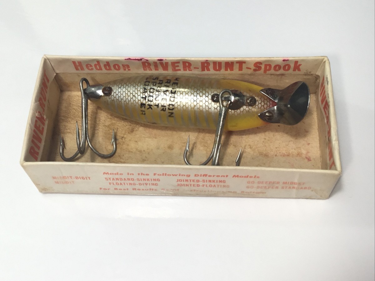 1950's Genuine Heddon Spook River Runt 9400 XRY Floating with