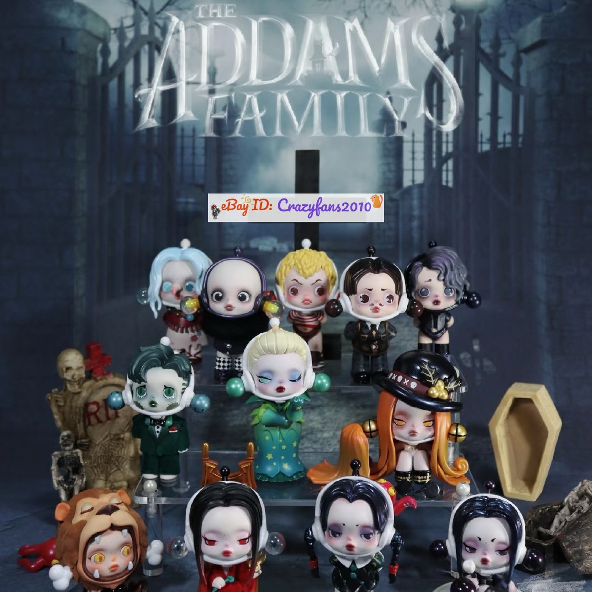 POP MART Skullpanda Addams Family Series Blind Box Confirmed