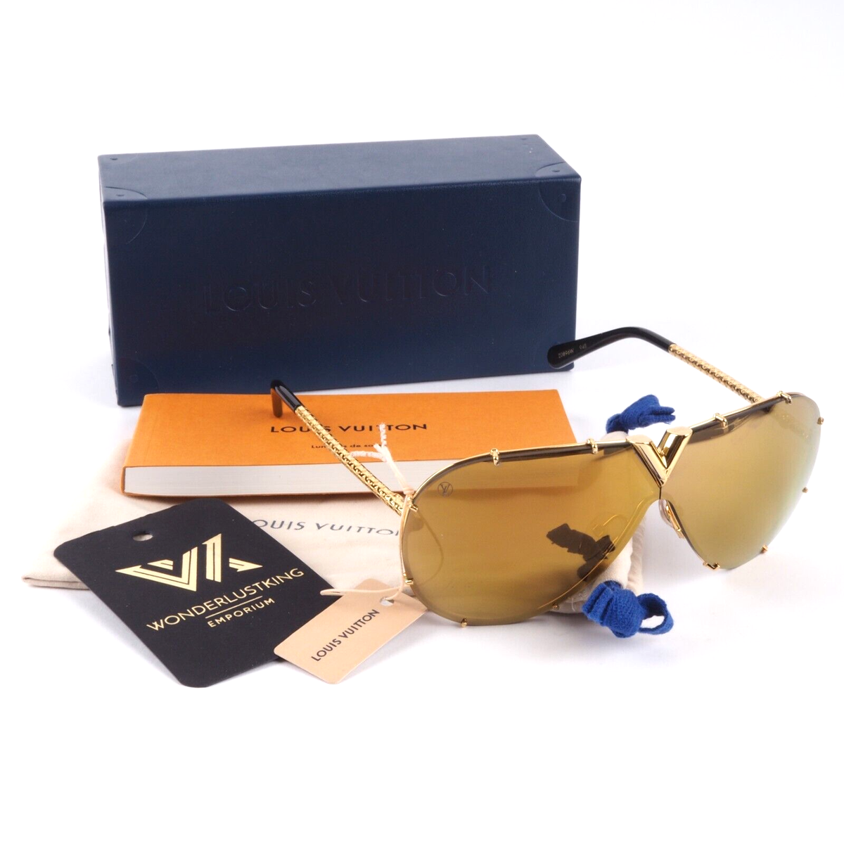 LOUIS VUITTON Z0896W Drive Gold W 130 948 Luxury Designer