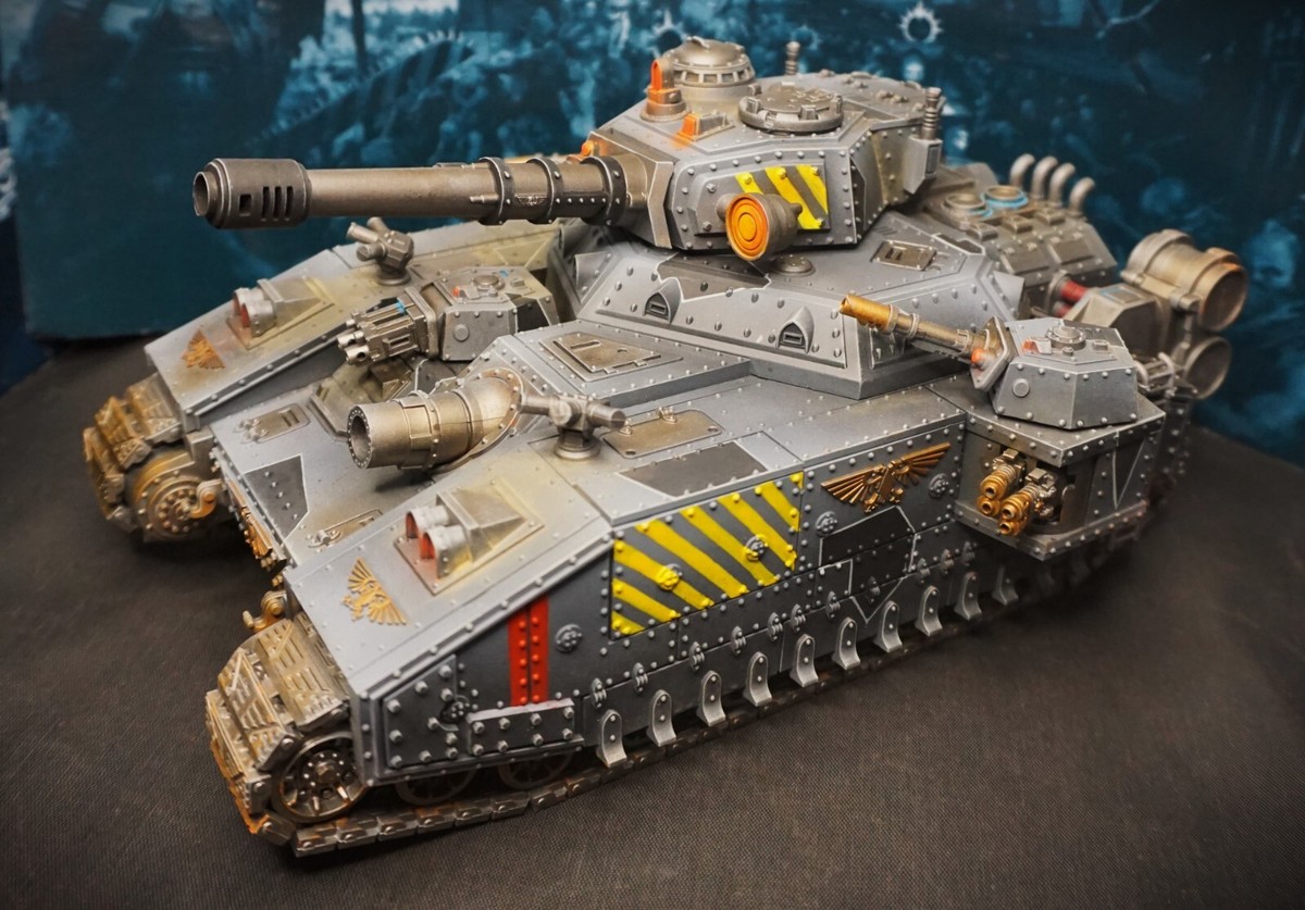 Cadian Shock Troops Baneblade painted Warhammer 40k Astra