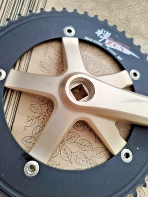 SUGINO Crankset NJS 165mm Track w/ SUGINO75 Bolts & ZEN 51T