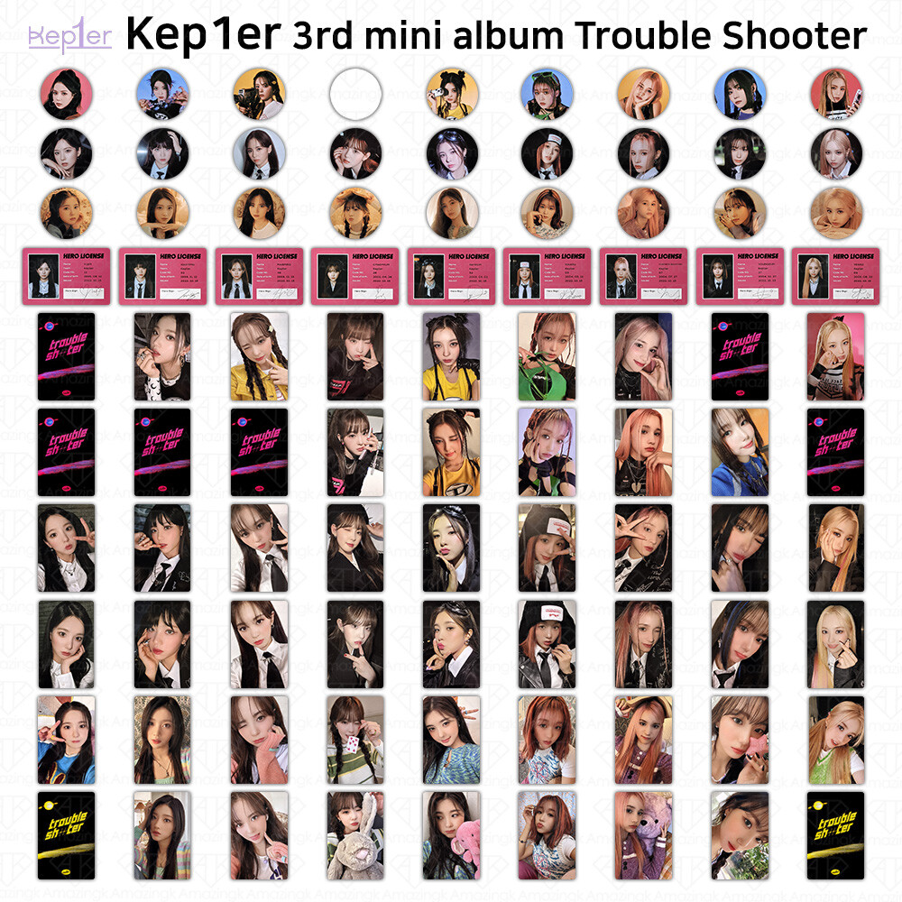 Kep1er 3rd Mini Album Troubleshooter Official Photocard ID Card