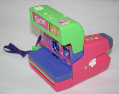 VINTAGE 90s Barbie Edition Retro Floral Polaroid 600 Instant Film