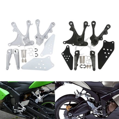 Front Footrest Foot Pegs Bracket Fit For Kawasaki Ninja ZX6R 05-08