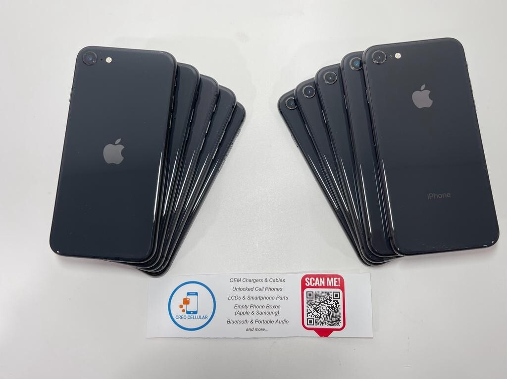 BULK LOT OF 10 Apple iPhone 8 64GB Unlocked Fully Working A-Grade