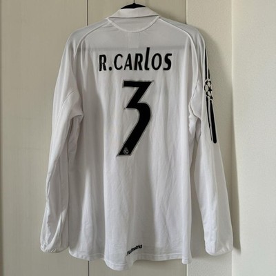 Vintage Real Madrid 05/06 Roberto Carlos Long Sleeve Size L adidas