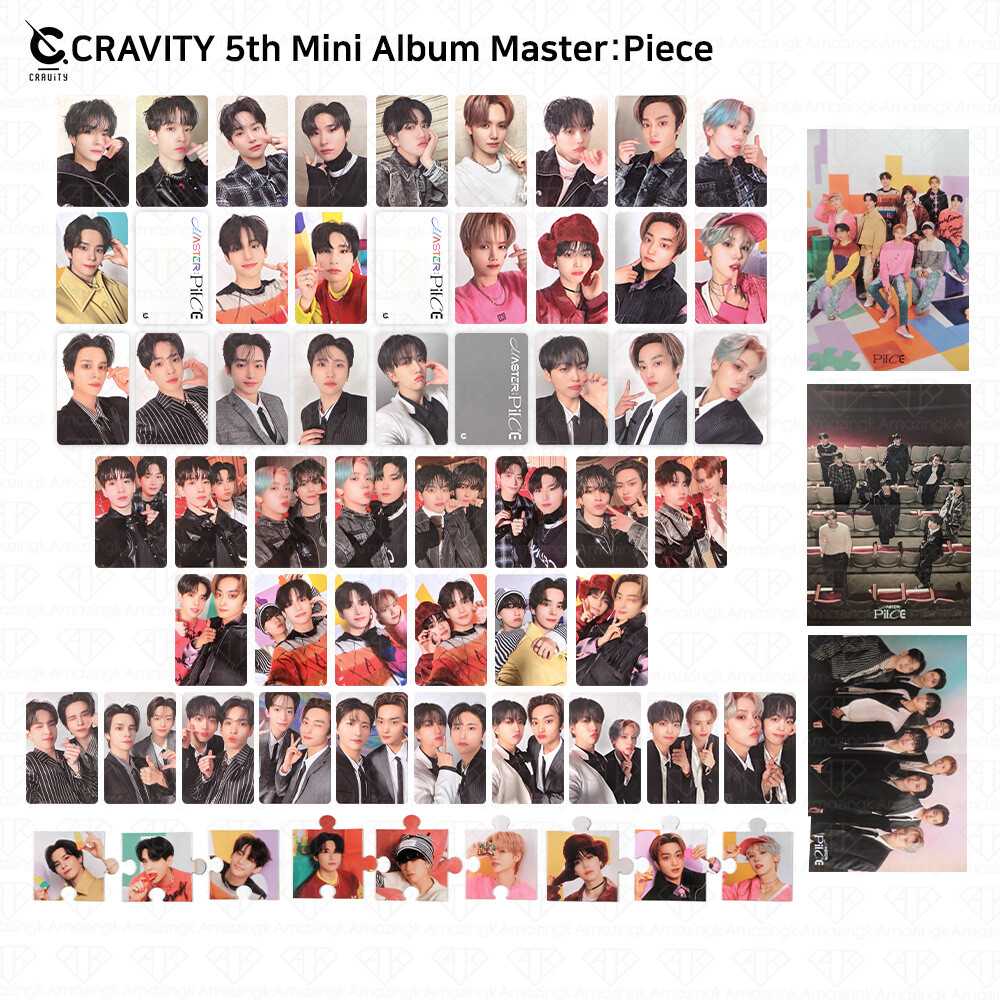 Cravity The 5th Mini Album Master piece Photocard Puzzle Piece