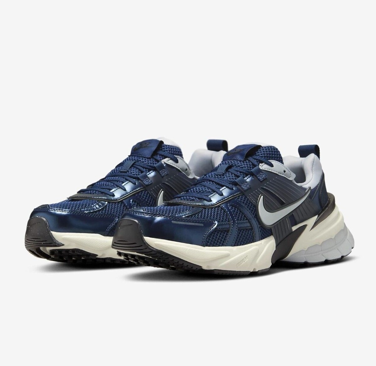 NIKE V2K Run HJ4497-400 Obsidian/Thunder Blue Wolf Gray Obsidian