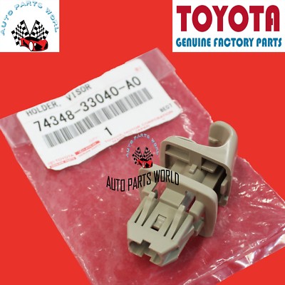 NEW GENUINE OEM TOYOTA CAMRY COROLLA VENZA IVORY SUN VISOR HOLDER