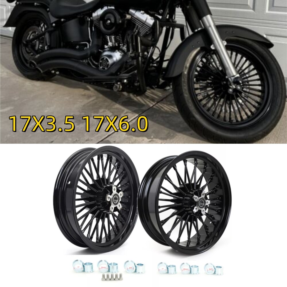 17X3.5 17x6.0 Fat Spoke Wheels Rims for Harley Softail Fatboy