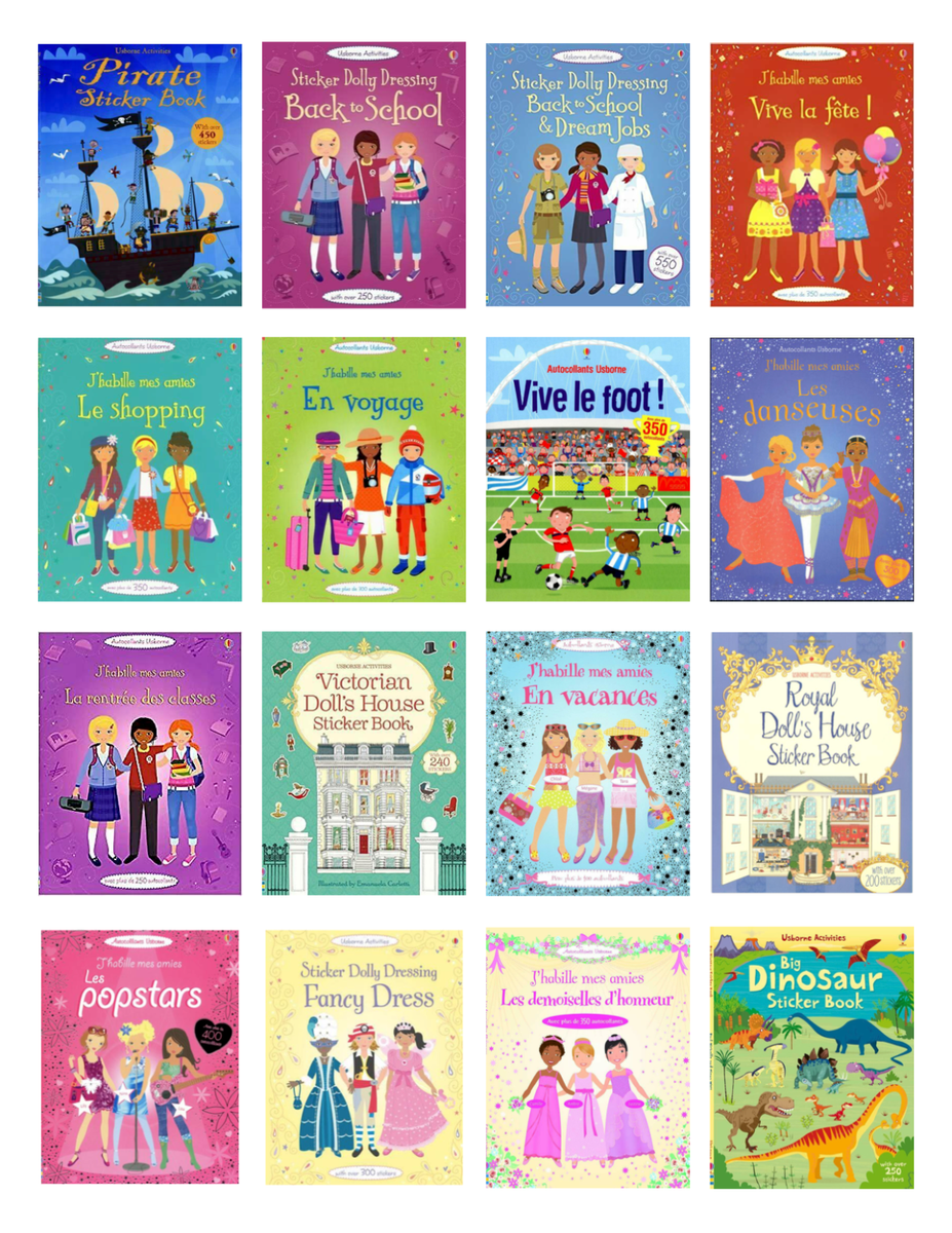 Usborne Activities Sticker Books | eBay