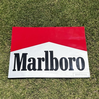 Vintage Marlboro Window Door Advertisement 90's Decal Sticker Sign