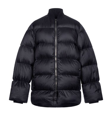 RICK OWENS F/W 17 Flight Necked Down Puffer Jacket Brand New Black