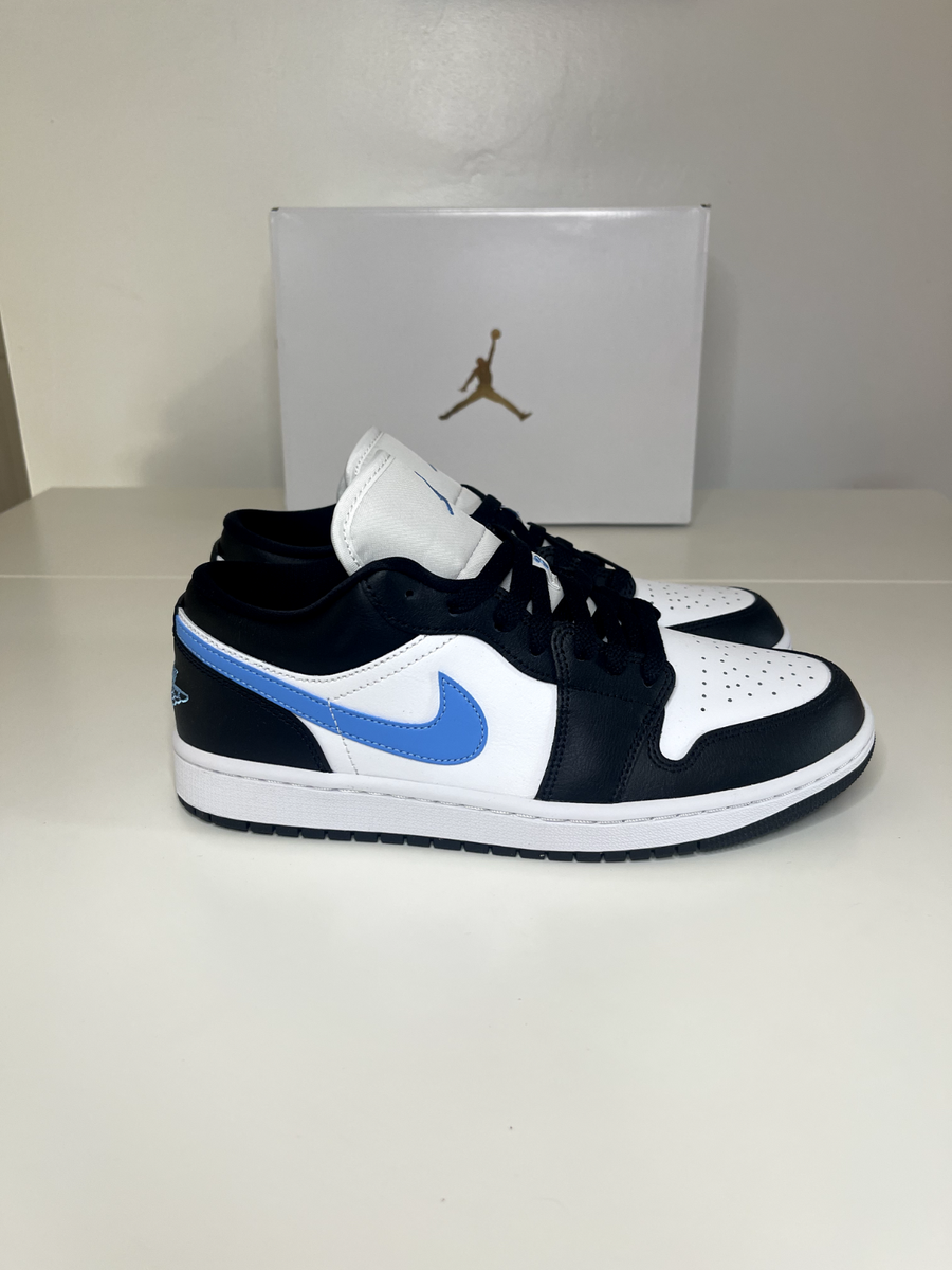 Air Jordan 1 Low Black University Blue Size 9.5W /8M DC0774-041 | eBay