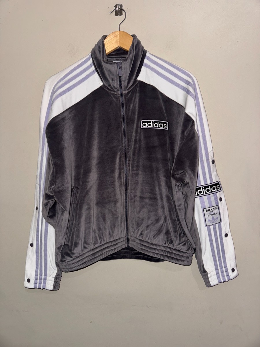 Adidas Originals Adibreak Velour TT Track Top Jacket Breakaway