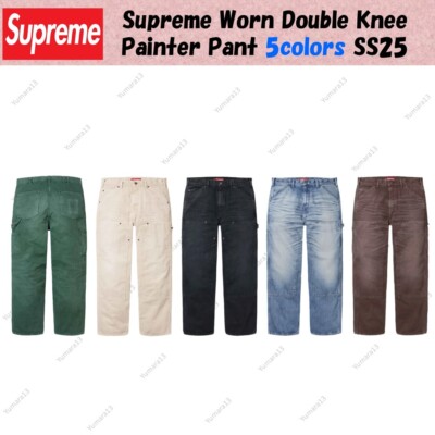 Supreme Worn Double Knee Painter Pant 5colors SS25 | eBay