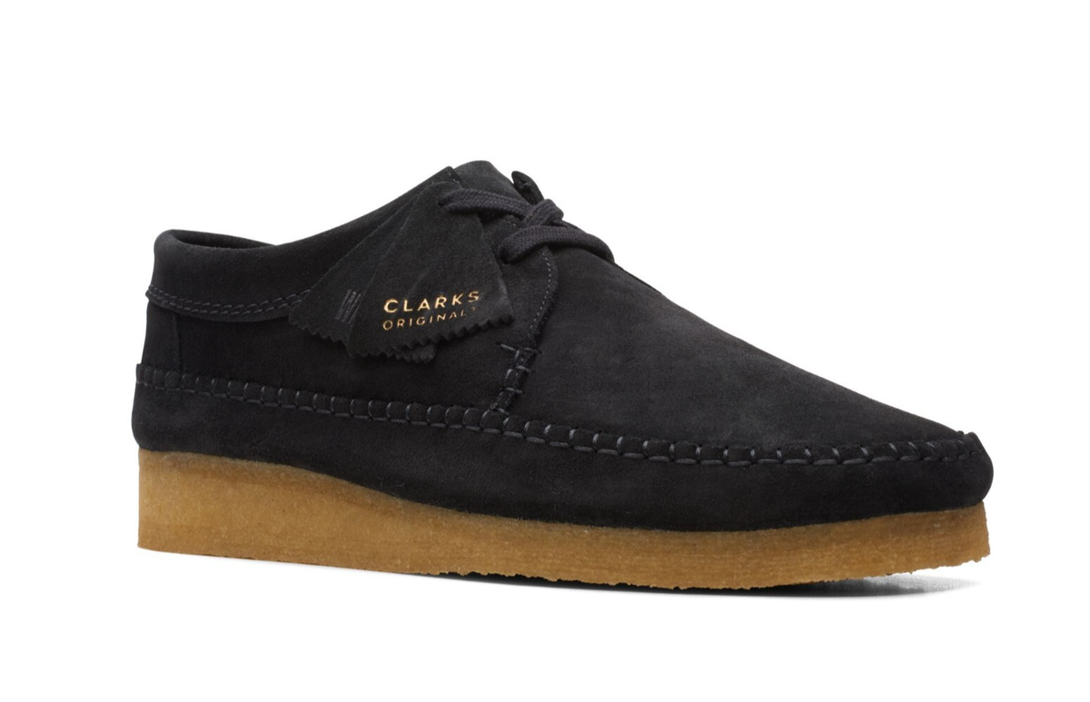 Men's Clarks Original Weaver Black Suede Low 261 65081 | eBay