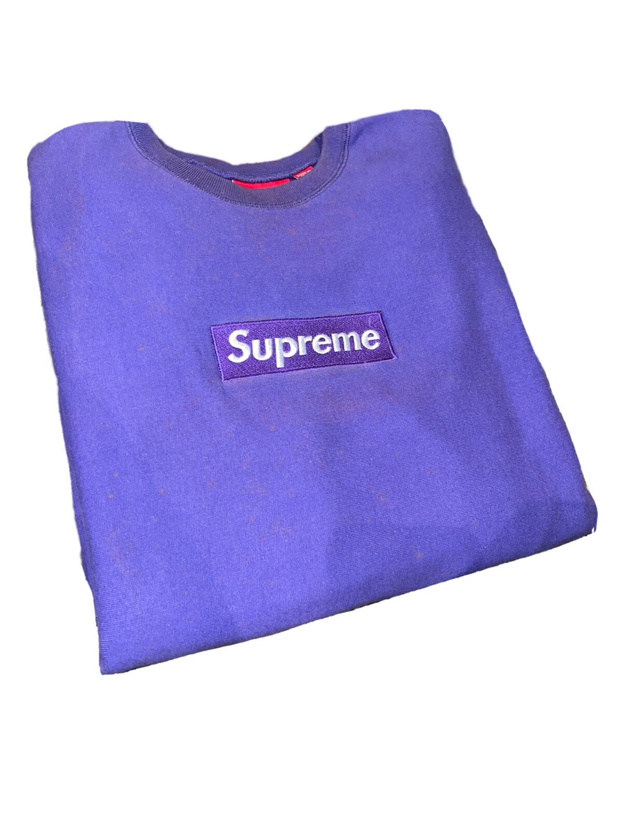 Supreme Purple On Purple 2006 Box Logo Crewneck 100% Authentic! | eBay