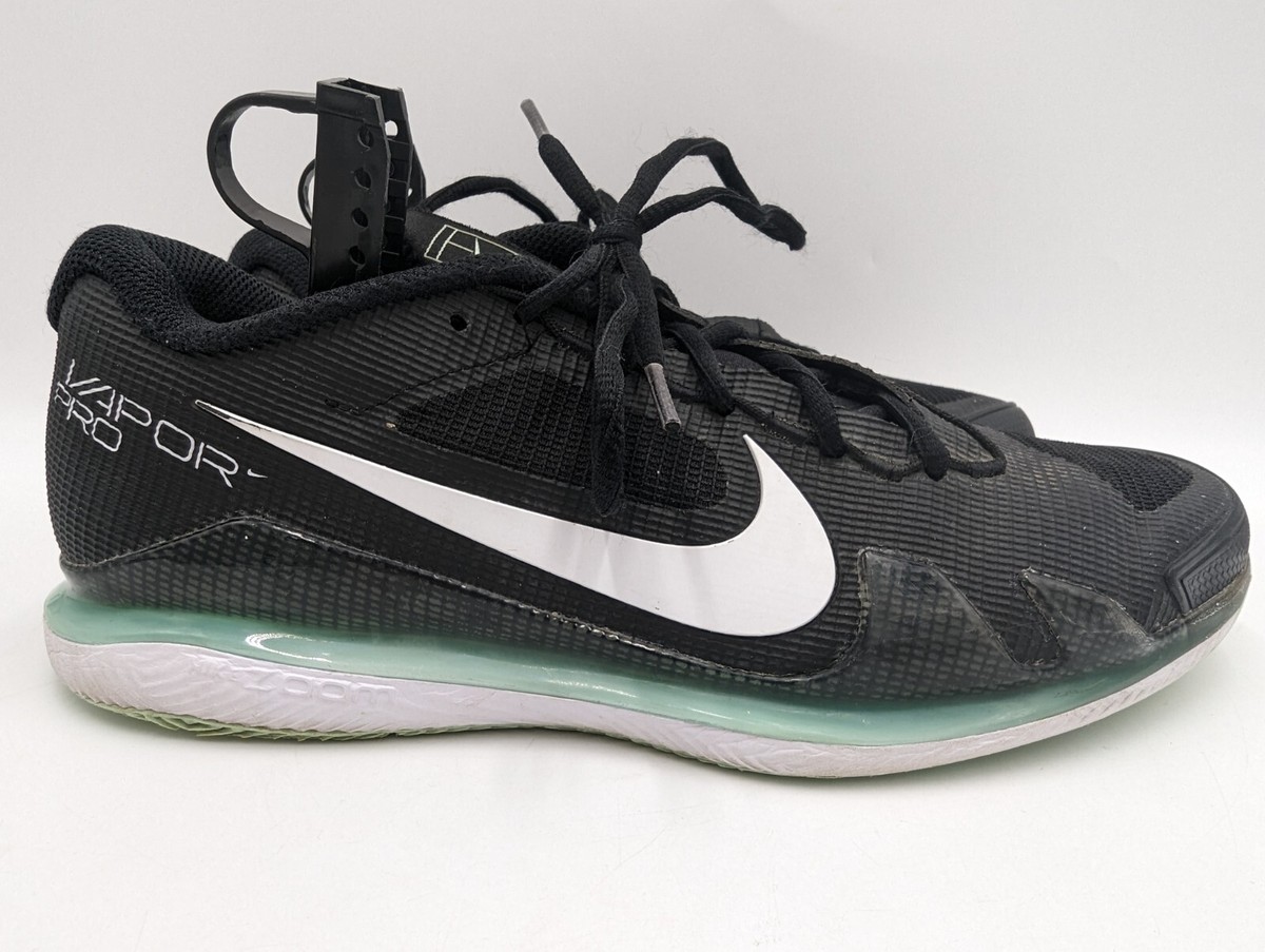 Nike Court Air Zoom Vapor Pro Mens 8.5 Black Mint Tennis Shoes