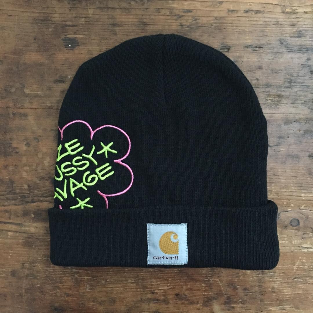 STUSSY x SAVAGE! x HAZE x Carhartt Knit Cap black Acrylic Used