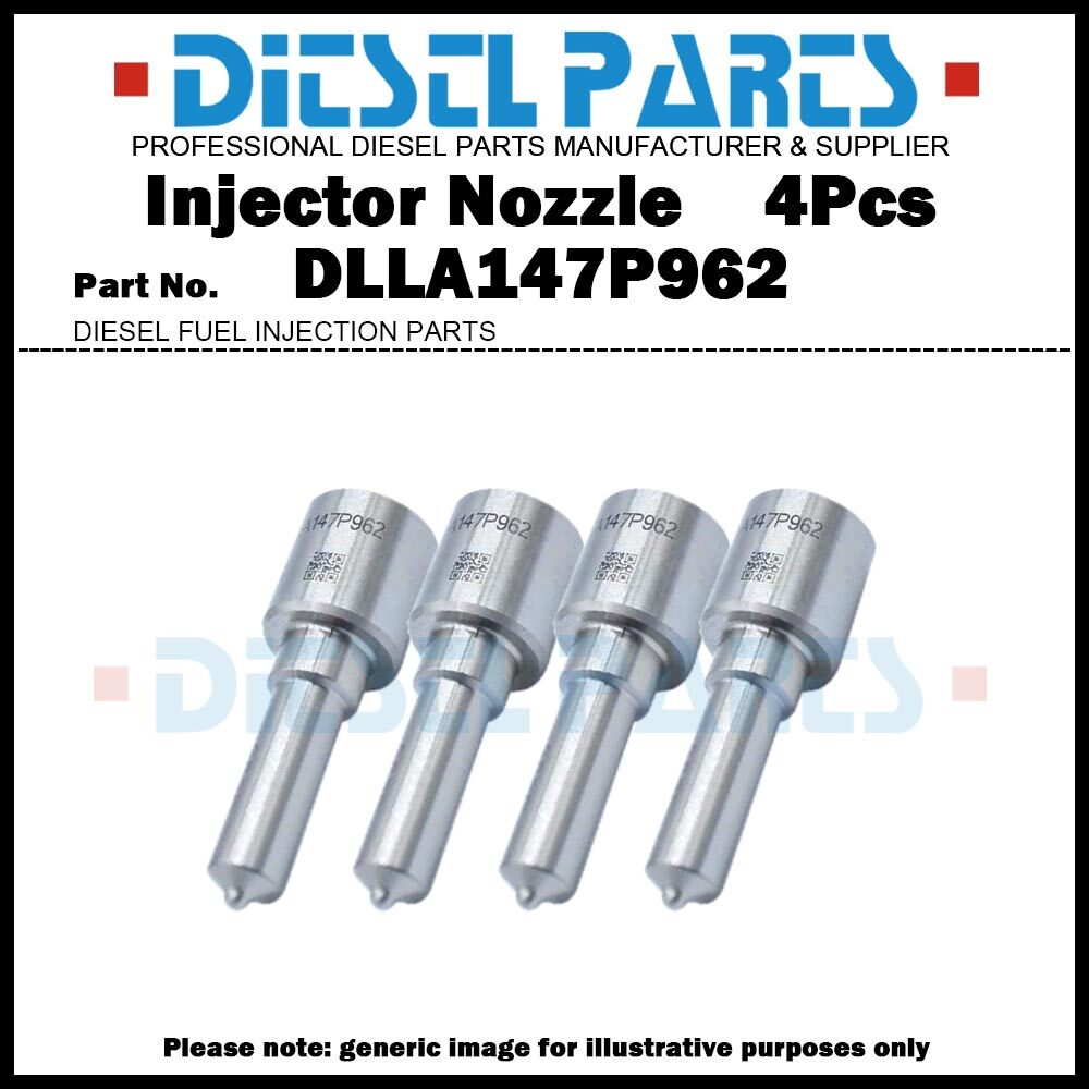 4Pcs Injector Nozzle DLLA147P962 for Toyota Dyna 1KD-FTV 23670