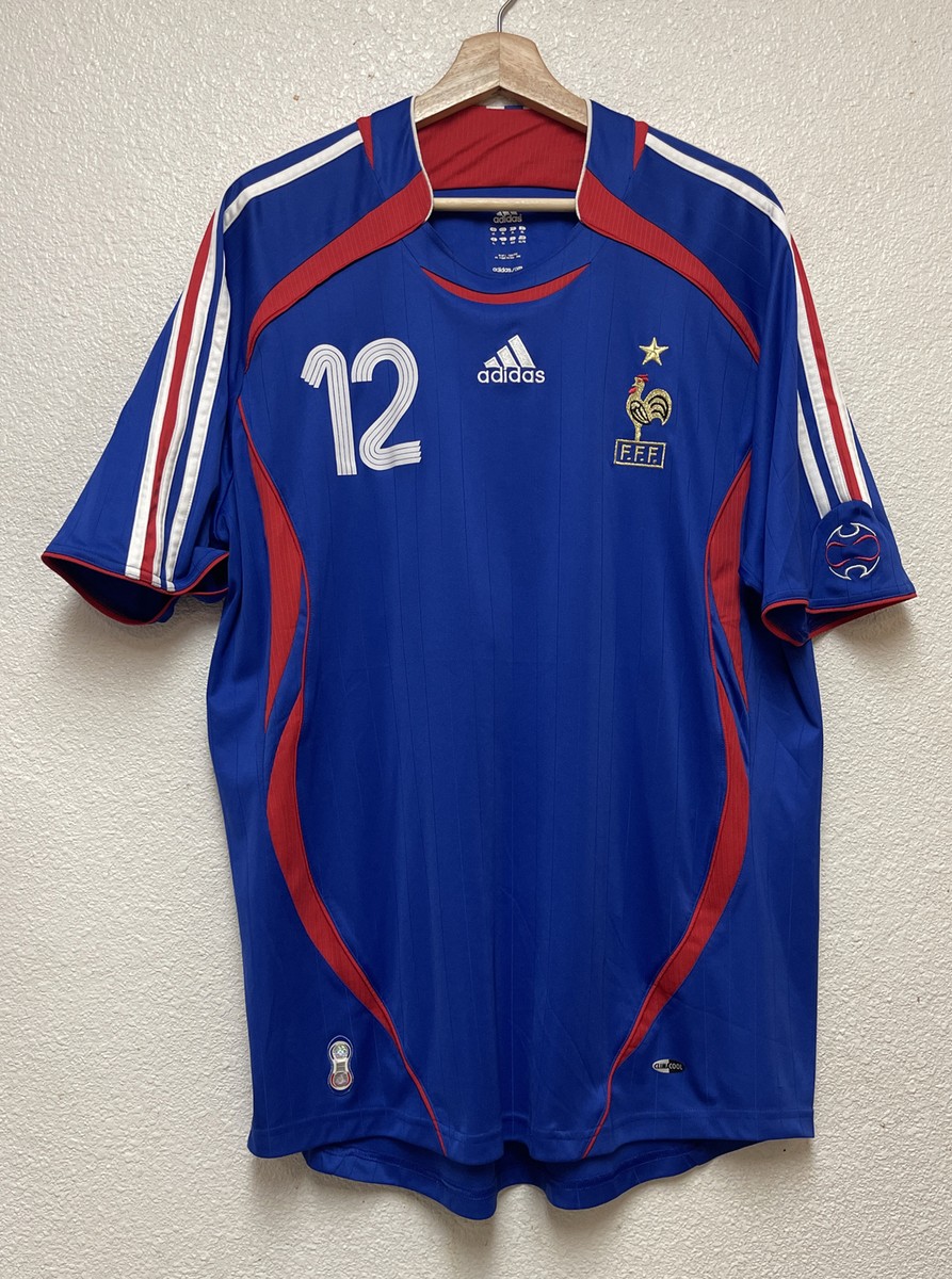FRANCE 2006 2008 HOME FOOTBALL SHIRT SOCCER JERSEY ADIDAS 740126