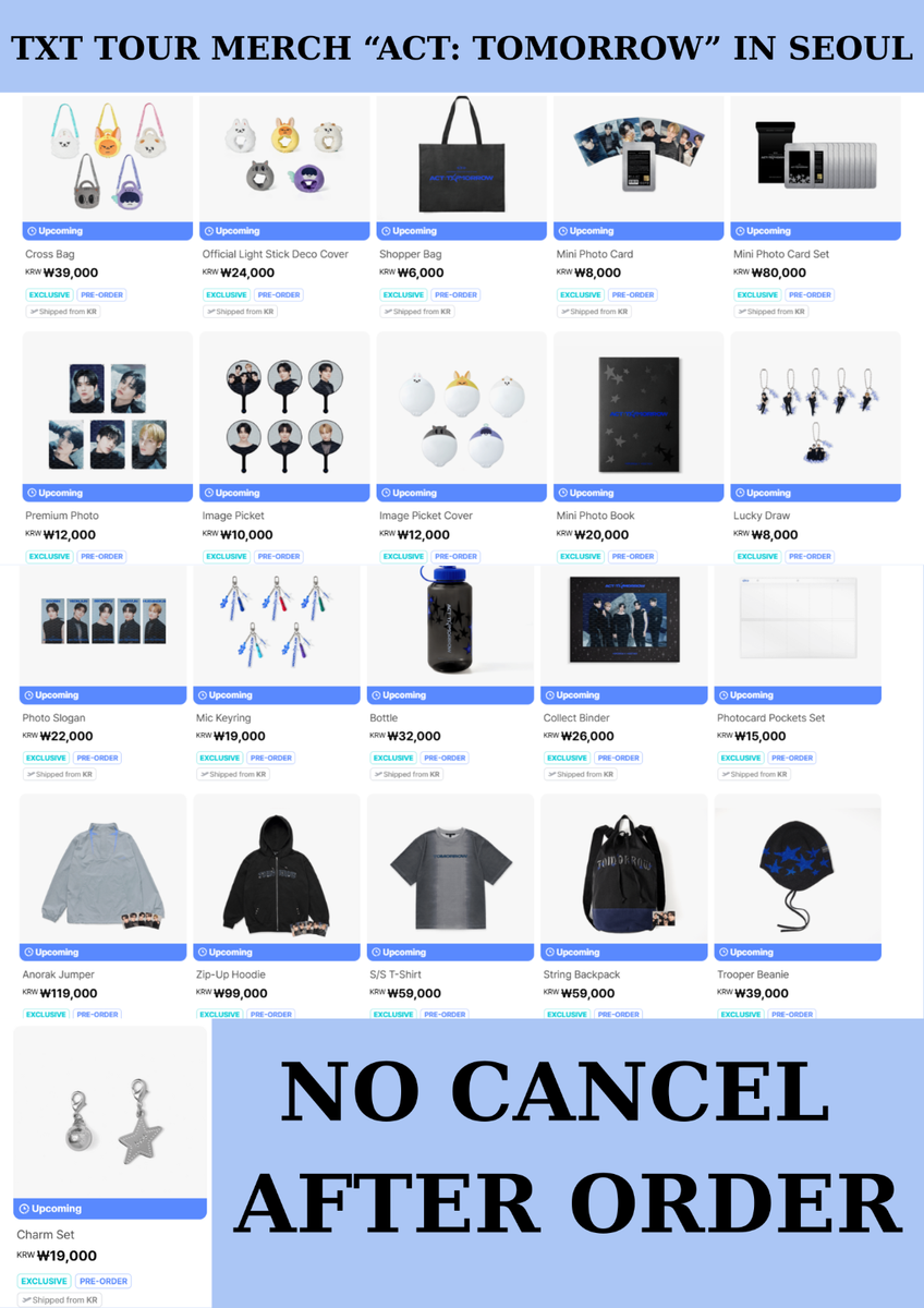 TXT TOMORROW X TOGETHER 2025 TOUR 