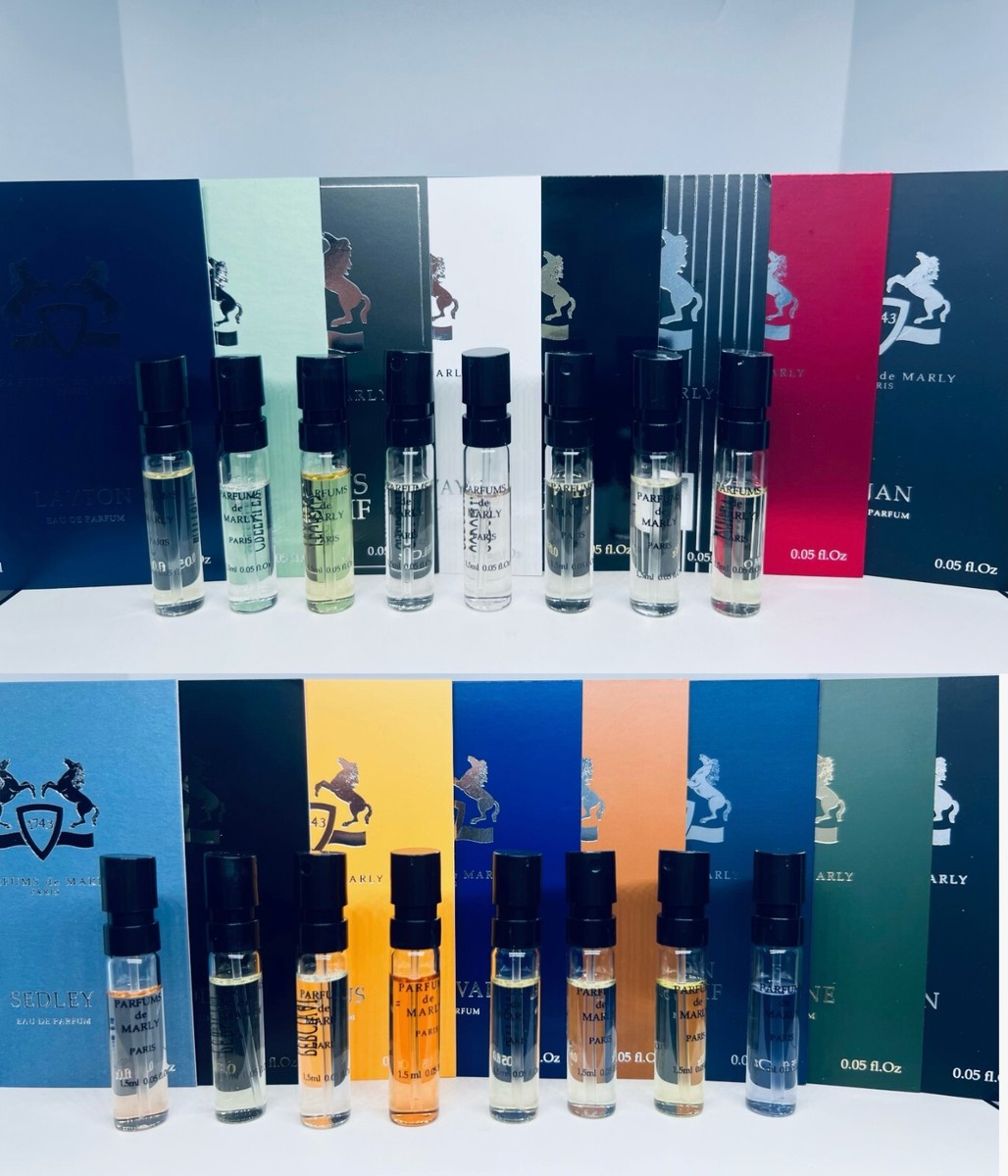 Parfums De Marly Men Perfume Collection Sample Vials Spray 16pc