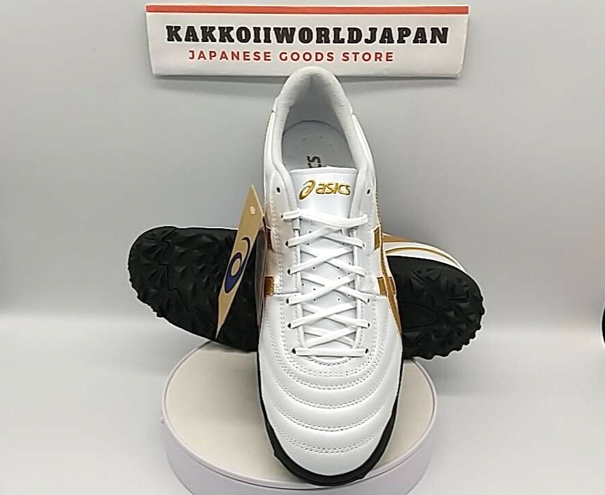 ASICS Soccer Shoes C3 FF TF White/Pure Gold kangaroo leather