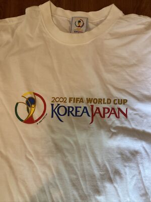 Official Licensed 2002 FIFA Football World Cup KOREA JAPAN T-Shirt