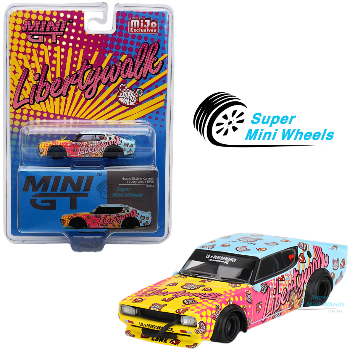 Mini GT 1:64 Nissan Kenmeri Liberty Walk LBWK KUMA #698 | eBay