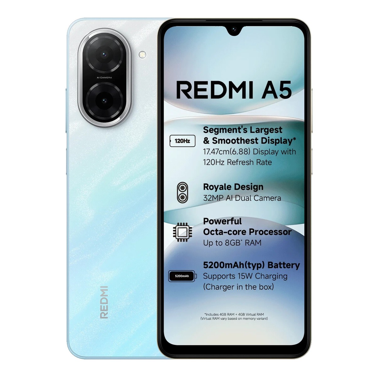 Xiaomi Redmi A5 128GB 4GB RAM Unlocked International Ver(New)Free