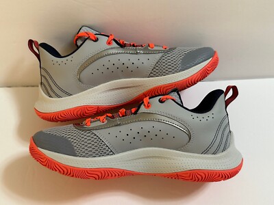 NEW Under Armour UA Steph CURRY Basketball Shoes Gray Orange 3ZERO