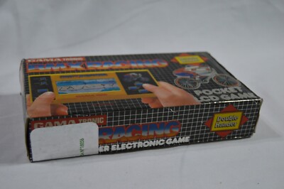 EPOCH 7866 GAMA TRONIC BMX RACING WORKS COMPLETE 1984 HANDLED LCD