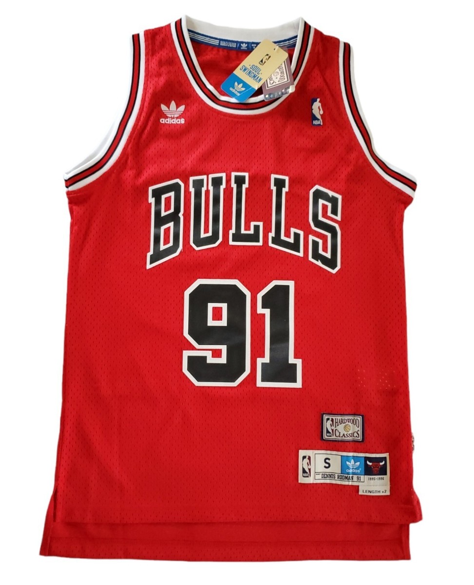 Adidas Dennis Rodman Chicago Bulls 1995-96 Hardwood Classic Jersey