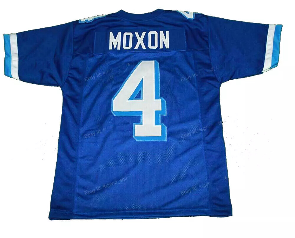 Varsity Moxon #4 Football Jerseys West Canaan Coyotes Blues Youth