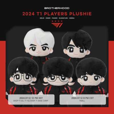 2024 T1 PLAYERS PLUSHIE OFFICIAL PHOTOCARD DOLL SKT IDOL KPOP