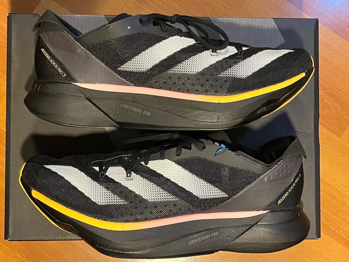 Adidas Adios Pro 3 - Core Black/ Metallic/ Spark (IG6439) - 13.0